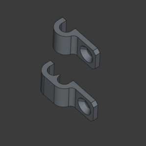 Bild på kabelklämmor i FreeCAD