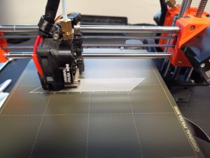 Z-kalibrering av första lagret efter service av en Prusa Mini+
